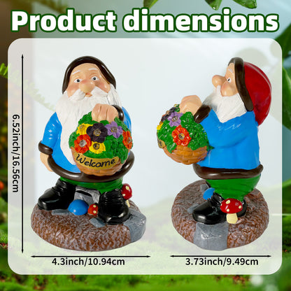 Outdoor Garden Gnomes Statue Set | Poorbone